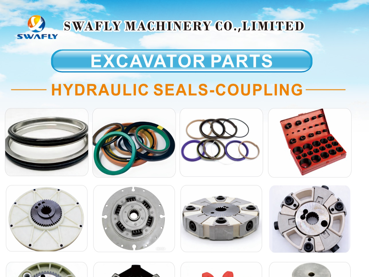 उत्खनन, लोडर और डोजर के लिए गुणवत्तापूर्ण सील और हिस्से